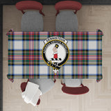 Clan Dennistoun Tatan Tablecloth with Family Crest BC194