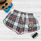 Clan Dennistoun Crest Tartan Womens Shorts NW1980