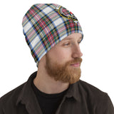 Clan Dennistoun Crest Tartan Beanies Hat LC194