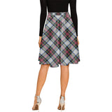 Clan Dennistoun Tartan Melete Pleated Midi Skirt V985