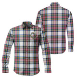 Clan Dennistoun Crest Tartan Long Sleeve Shirt PC789