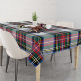 Clan Dennistoun Tatan Tablecloth with Family Crest BC194