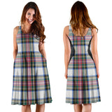 Clan Dennistoun Tartan Sleeveless Midi Womens Dress VS985