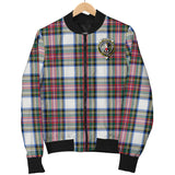 Clan Dennistoun Crest Tartan Bomber Jacket ZJ194