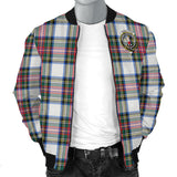 Clan Dennistoun Crest Tartan Bomber Jacket ZJ194