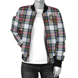 Clan Dennistoun Crest Tartan Bomber Jacket ZJ194