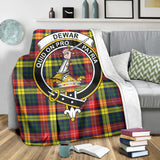 Clan Dewar Crest Tartan Blanket UC197