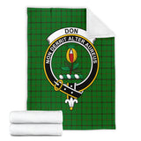 Clan Don Crest Tartan Blanket UC198