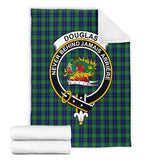 Clan Douglas Crest Tartan Blanket UC209