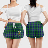 Clan Douglas Crest Tartan Womens Shorts NW1967