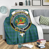 Clan Douglas Ancient Crest Tartan Blanket UC202