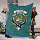 Clan Douglas Ancient Crest Tartan Blanket UC202