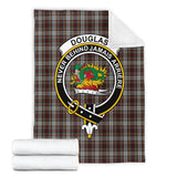 Clan Douglas Ancient Dress Crest Tartan Blanket UC200