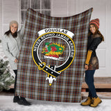 Clan Douglas Ancient Dress Crest Tartan Blanket UC200