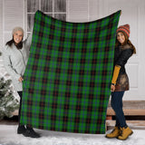 Clan Douglas Black Tartan Blanket U238