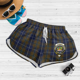 Clan Douglas Brown Crest Tartan Womens Shorts NW1972