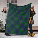 Clan Douglas Green Tartan Blanket U240