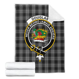 Clan Douglas Grey Crest Tartan Blanket UC207