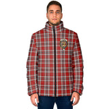 Clan Drummond of Perth Dress Crest Tartan Padded Jacket RF211