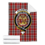 Clan Drummond of Perth Dress Crest Tartan Blanket UC213