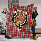 Clan Drummond of Perth Dress Crest Tartan Blanket UC213