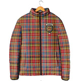 Clan Drummond of Strathallan Modern Crest Tartan Padded Jacket RF213