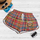 Clan Drummond of Strathallan Modern Crest Tartan Womens Shorts NW1961