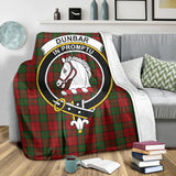 Clan Dunbar Crest Tartan Blanket UC221