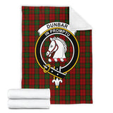 Clan Dunbar Crest Tartan Blanket UC221