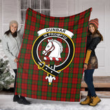 Clan Dunbar Crest Tartan Blanket UC221