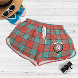 Clan Dunbar Ancient Crest Tartan Womens Shorts NW1958