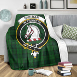 Clan Dunbar Hunting Crest Tartan Blanket UC219