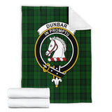 Clan Dunbar Hunting Crest Tartan Blanket UC219