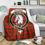 Clan Dunbar Modern Crest Tartan Blanket UC220