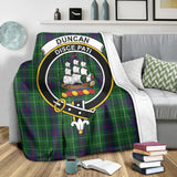 Clan Duncan Crest Tartan Blanket UC224