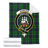 Clan Duncan Crest Tartan Blanket UC224