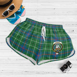 Clan Duncan Ancient Crest Tartan Womens Shorts NW1954