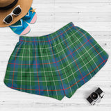 Clan Duncan Ancient Crest Tartan Womens Shorts NW1954