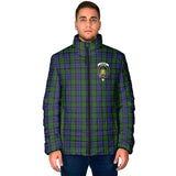 Clan Dundas Crest Tartan Padded Jacket RF225