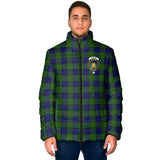 Clan Dundas Modern Crest Tartan Padded Jacket RF223