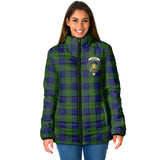 Clan Dundas Modern Crest Tartan Padded Jacket RF223