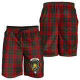 Clan Dundas Red Crest Tartan Mens Shorts NS759