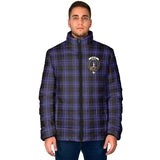 Clan Dunlop Crest Tartan Padded Jacket RF228