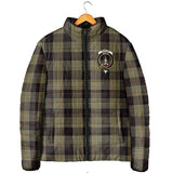 Clan Dunlop Hunting Crest Tartan Padded Jacket RF226