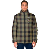 Clan Dunlop Hunting Crest Tartan Padded Jacket RF226