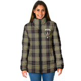 Clan Dunlop Hunting Crest Tartan Padded Jacket RF226