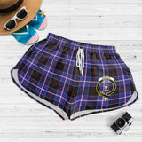 Clan Dunlop Modern Crest Tartan Womens Shorts NW1947