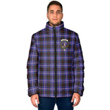 Clan Dunlop Modern Crest Tartan Padded Jacket RF227