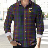 Clan Durie Crest Tartan Long Sleeve Shirt PC755