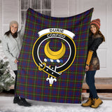 Clan Durie Crest Tartan Blanket UC231